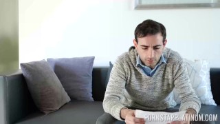 PORNSTARPLATINUM Busty Ella Knox Fucked Lover To Calm Him