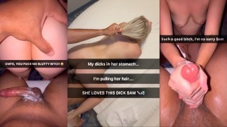 19 Year old Teen Cheats on Boyfriend while being filmed though Snapchat