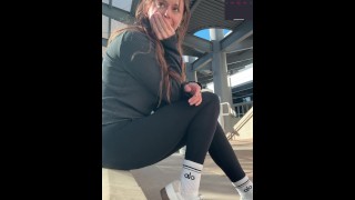 Finding A Spot At The Mall To Cum Hard | Public Orgasm | Outdoors