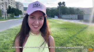 Tour Guide Cums In Katty West Tight Pussy In The Mountains - Public Pickup And Creampie