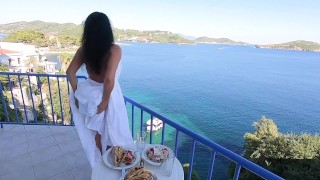 PUBLIC EXTREME! ASSFUCKED ON THE RESTAURANT TERRACE