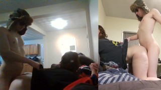 Heather Kane grins as Chump Dumps his Whole Load in 60 seconds flat!