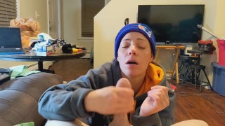 Every time the Patriots Lose, Heather Kane Sucks a Random Cock!